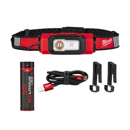 MILWAUKEE 2116-21 - Linternas - VINCHA LED TIPO MINERO DE INTENSIDAD REGULABLE HASTA 600 LM - REDLITHIUM USB RECARGABLE (ACCESORIOS)
