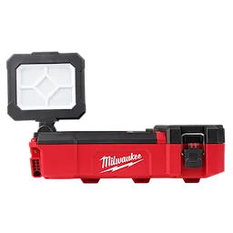 MILWAUKEE 2356-20 - Lamparas de Trabajo - REFLECTOR DE LUZ CON CABEZAL GIRATORIO M12 PACKOUT - 1400 LUMENES DE ALTA DEFINICION TRUEVIEW- CON PUERTO DE CARGA USB - SIN BATERIA