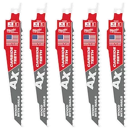 MILWAUKEE 48005521 - Seguetas - DIENTE DE CARBURO AX 150MM X 5 UNIDADES (Accesorios)
