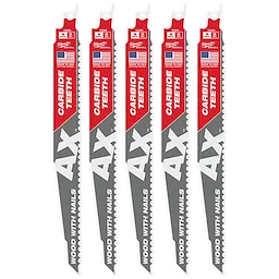 MILWAUKEE 48005526 - Seguetas - DIENTE DE CARBURO AX 230MM X 5 UNIDADES (Accesorios)