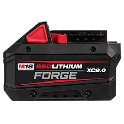 MILWAUKEE 4811-1881 - Baterias - BATERIA M18 8.0 A/H RED LITHIUM FORGE - MAYOR POTENCIA, CARGA MAS RAPIDA Y MAYOR VIDA UTIL