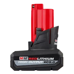 MILWAUKEE 48-11-2450 - Baterias - 12V 5 AH – 25% MAS POTENTE – TRABAJA 25% MAS FRIA – REDLITHIUM HIGH OUTPUT