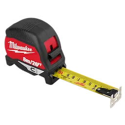 MILWAUKEE 48221026M - Cintas Metricas - MAGNETICA RETRACTIL 8MX30MM - CINTA IMPRESA AMBOS - ESCALA METRICA Y EN PULGADAS