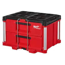 MILWAUKEE 4822-8442 - Cajas - PACKOUT CAJA DE HERRAMIENTAS DE 2 CAJONES - CON BARRA DE SEGURIDAD CON BLOQUEO
