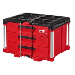 MILWAUKEE 4822-8443 - Cajas - PACKOUT CAJA DE HERRAMIENTAS XL CON 3 CAJONES Y BARRA DE SEGURIDAD