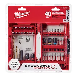 MILWAUKEE 4832-4006 - Cajas - 40 PIEZAS - PUNTAS, BOCALLAVES, MECHAS Y ADAPTADORES CON ENCASTRE HEXAGONAL