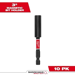 MILWAUKEE 4832-4505 - Alargues - PORTAPUNTA MAGNETICO SHOCKWAVE LARGO 75MM - PACK 10 UNID. (Accesorios)