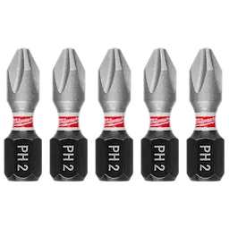 MILWAUKEE 4832-4601 - Puntas - PH2 IMPACTO CORTA X 5 PZAS (Accesorios)