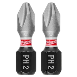 MILWAUKEE 4832-5009 - Puntas - PH2 CORTA - BOLSA X 25 UNIDADES + ADAPTADOR MAGNETICO