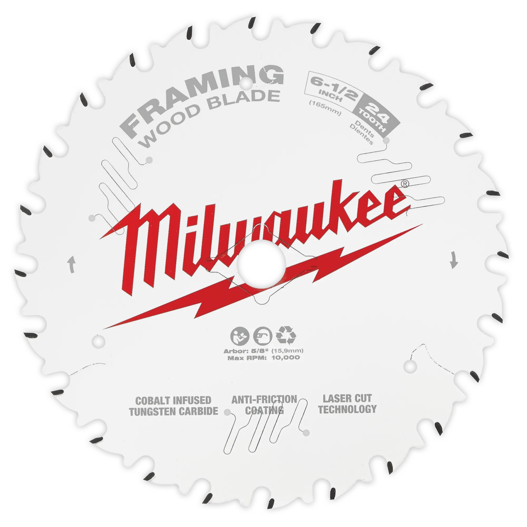 MILWAUKEE 48400620 - Hojas - 24 DIENTES - 6 1/2 PULGADAS - PARA 2730-159A (Accesorios)