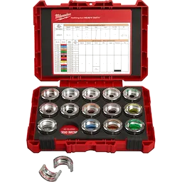 MILWAUKEE 49-16-KITC - Mordazas - JUEGO DE PIEZAS EXACT N° 8 - KIT DE MOLDES DE COBRE EN FORMA DE U 6 600 MCM - PARA CRIMPEADORA FORCE LOGIC 267922