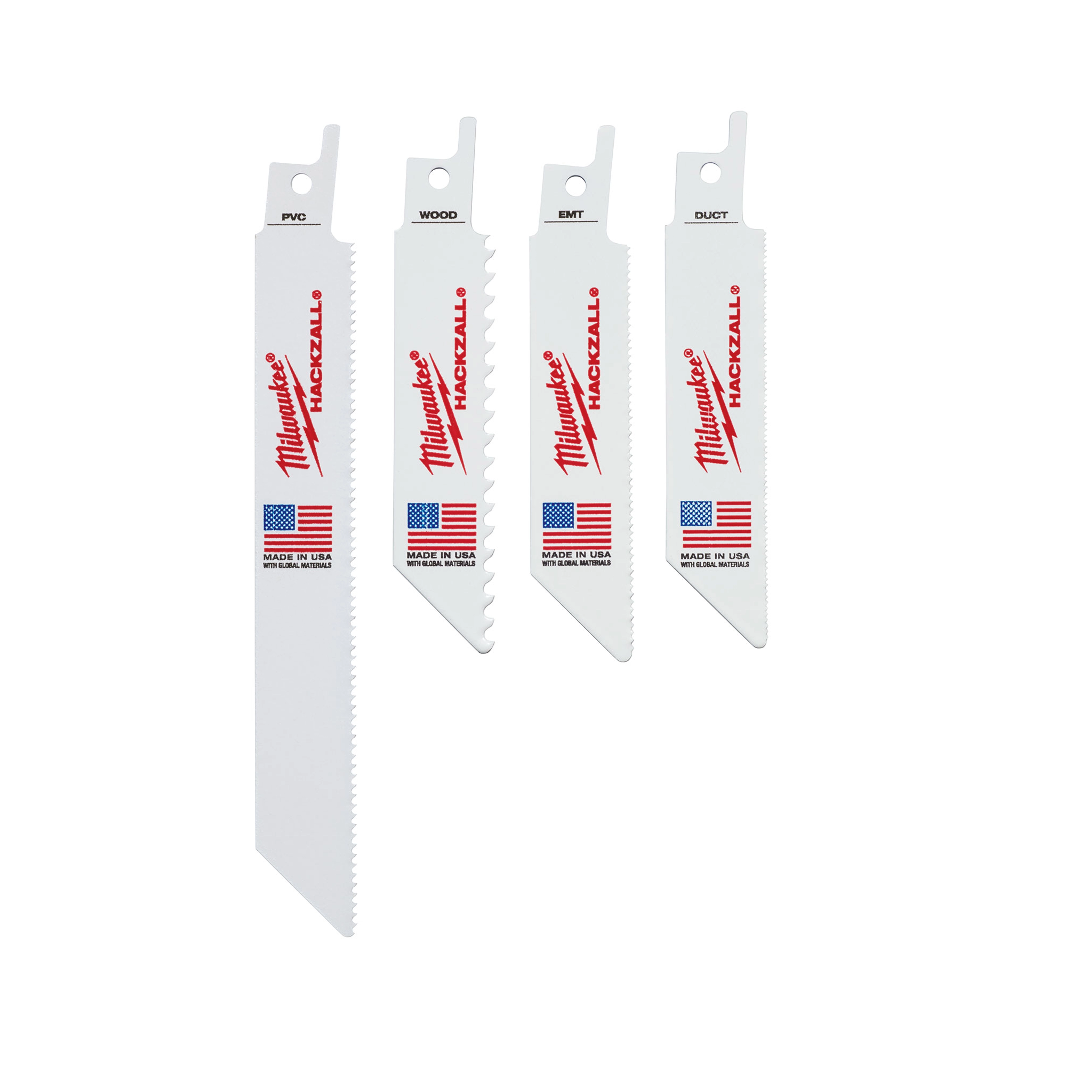 MILWAUKEE 4922-0220 - Seguetas - JUEGO SIERRAS 10 PIEZAS PARA SIERRA SABLE 2420 - ESTUCHE DE TELA (Accesorios)