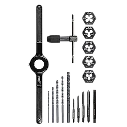 MILWAUKEE 49-22-5601 - Juegos de Herramientas - SET DE MACHOS Y TERRAJAS METRICAS PARA CORTAR ROSCAS - 17 PIEZAS