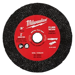 MILWAUKEE 49-94-3000 - Discos - DE CORTE DE METAL DE 3 PULGADAS - PACK X 3 UNIDADES - PARA 2522 (Accesorios)
