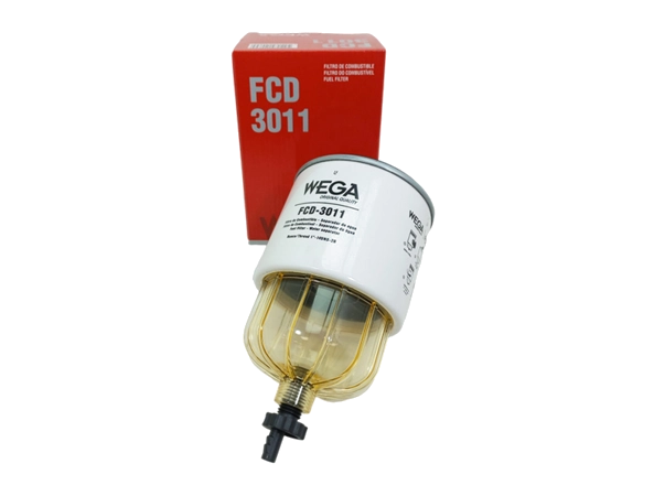WEGA FCD-3011 - VW Camión mediano liviano motor MWM 4.10T (WK1030) (CON VASO Y PURGADOR - PAPEL DE COMBUSTIBLE SERVICIO PESADO 2,45 LTS/M² X SEG - PORO 19µ)