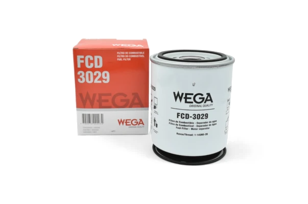 WEGA FCD-3029 - IVECO Daily 35S14 3,0 D 2013 → (TIPO RACOR SIN VASO - PAPEL DE COMBUSTIBLE DE SERVICIO PESADO 2,45 LTS/M² X SEG - PORO 19µ)