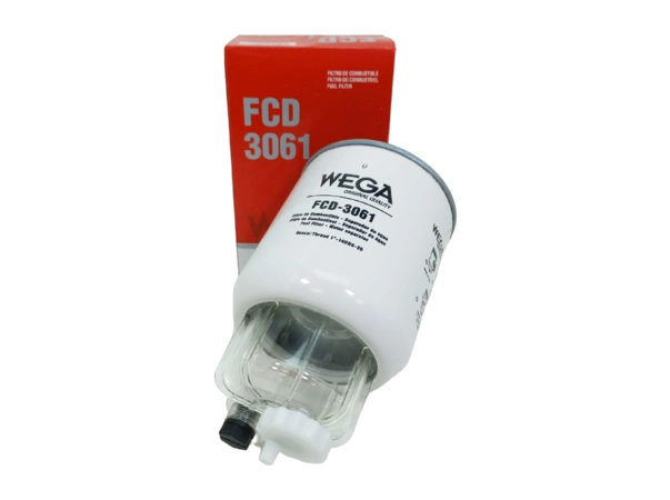 WEGA FCD-3061 - IVECO EurocArgo II motor MWM TCA 6.0 01/04 → (WK 1040) (CON VASO Y PURGADOR - PAPEL DE COMBUSTIBLE DE SERVICIO PESADO 27 LTS/M² X SEG - PORO 45µ)
