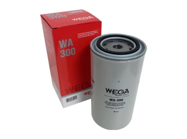 WEGA WA-300 - EQUIVALENCIAS: MANN WA940, Baldwin BW5073, Fleetguard WF2073, Cum 3315115, Don J86-40073 / P55-4073, Fram PR3910; APLICACIONES: CUMMINS, JOHN DEERE, KOMATSU, PEGASO (ENASA), SCANIA, VOLVO, ZANELLO.