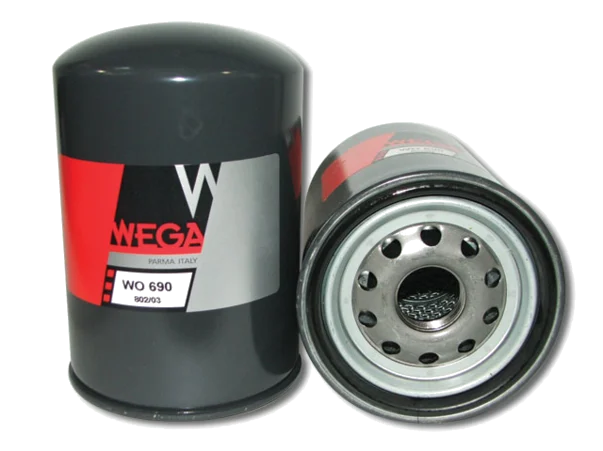 WEGA WO-690 - CATERPILLAR motores modelo 3204/3208/3208T; EQUIVALENCIAS: MANN W1150/2, Baldwin B75, Fleetguard LF3587, Don J86-10530 / P55-6007